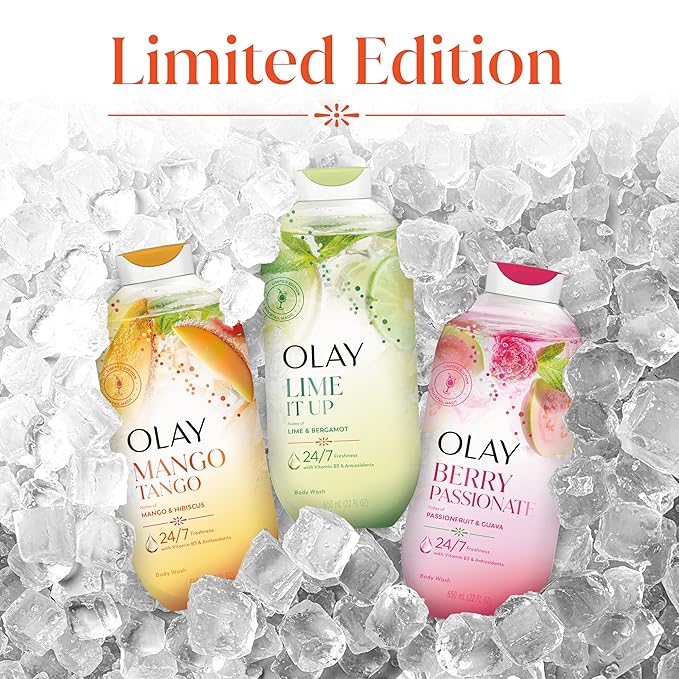 Olay Body Wash for Women, 24/7 Skin-Loving Freshness, Miami Mocktails, Plant - Image 9