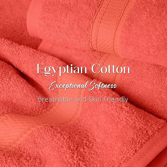 Superior Egyptian Cotton Pile Bath Towel Set of 2, Ultra Soft Luxury Towels - Image 5