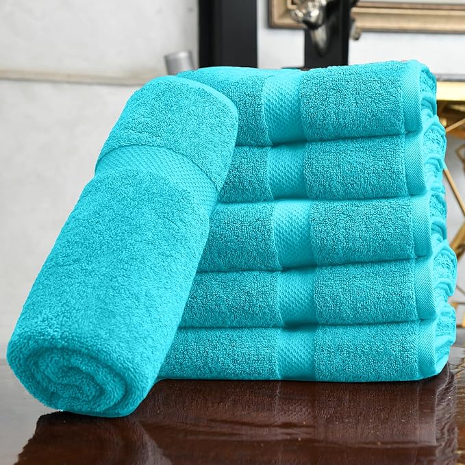 HERCULEAN Premium Bath Towels 24 x 48 Pack of 6 | Quick Dry and Highly - Image 3