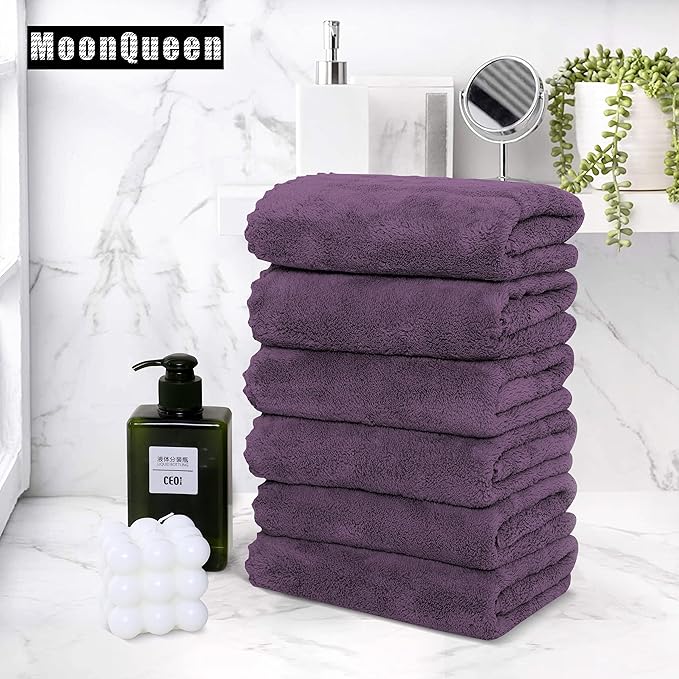 MOONQUEEN 6 Pack Premium Hand Towels - Image 5