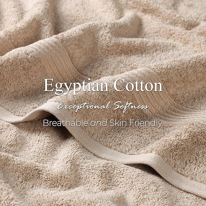 Superior Egyptian Cotton 6-Piece Towel Set, Bathroom Essentials, Towels - Image 7