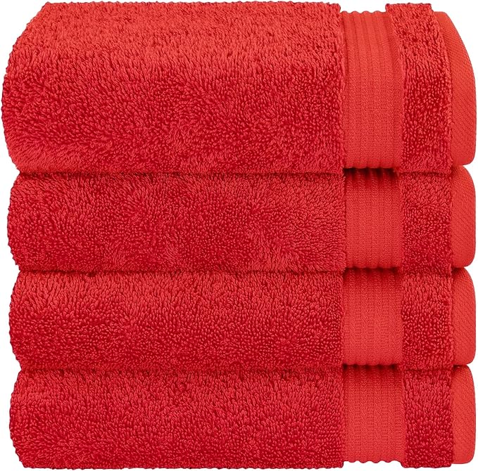 Cotton Paradise Hand Towels for Bathroom, 100% Cotton Turkish 4 Piece Hand - Image 5