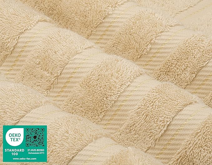 American Soft Linen Luxury 6 Piece Towel Set, 2 Bath Towels 2 Hand Towel 2 - Image 3