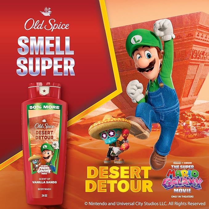 Old Spice Body & Face Wash for Men, x The Super Mario Galaxy Movie, 3X Defense - Image 3
