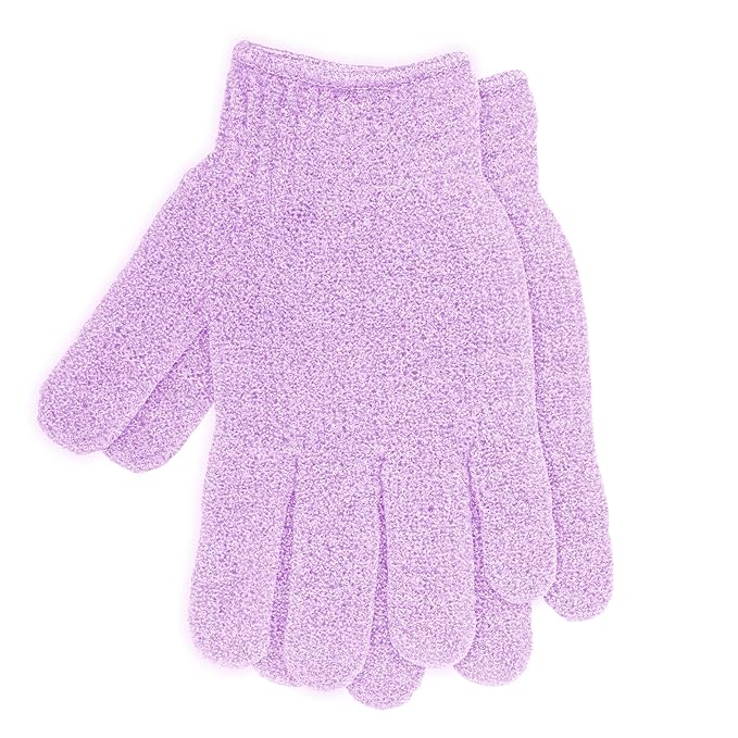 4 Pairs Exfoliating Gloves for Shower, Shower Gloves, Body Scrubber, Korean - Image 4