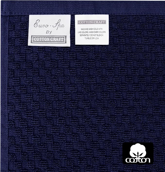 COTTON CRAFT Waffle Bath Towel - Image 8