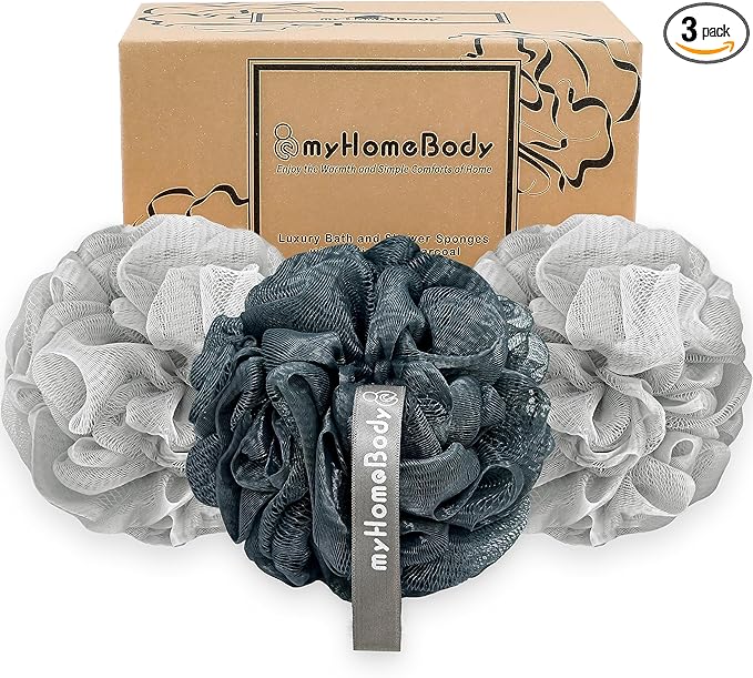 myHomeBody Large 70g Loofah Sponge, Body Scrubber, Bath Sponge, Loofah by myHomeBody