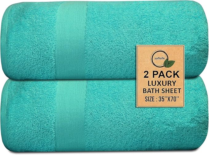 Softolle 100% Cotton Luxury Bath Sheets - Image 2