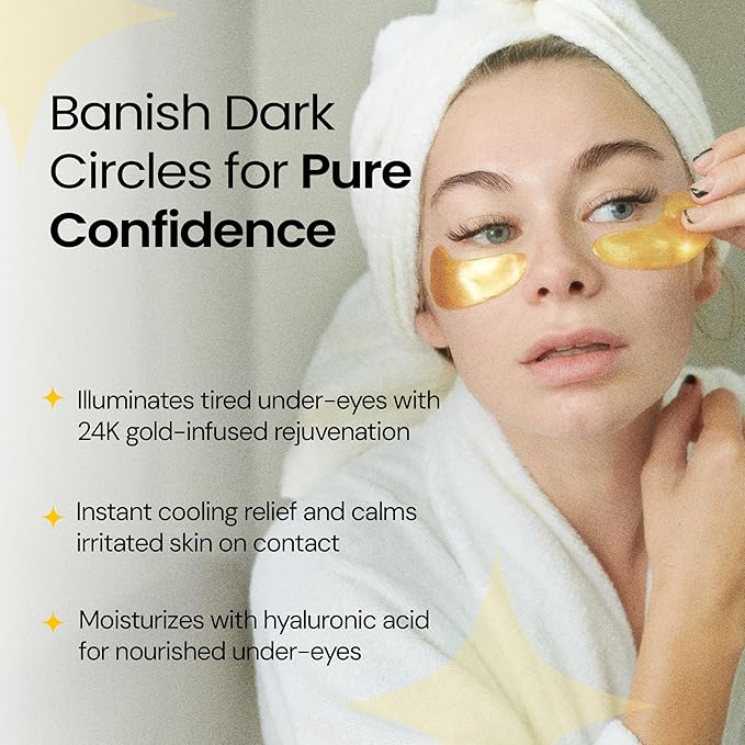 LA PURE 24k Gold Under Eye Mask - Image 3