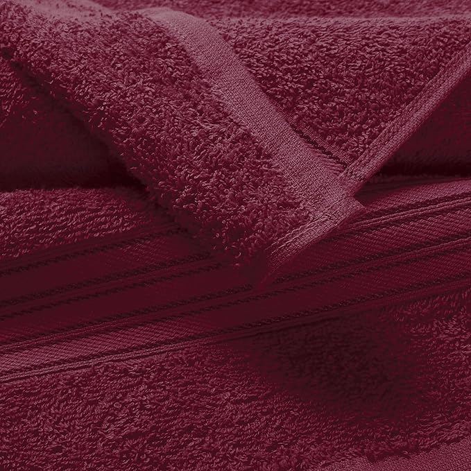 BOUTIQUO Ultra Soft 3 Pack Cotton Towel Set, Contains a Bath Towels 28x55 inch - Image 2