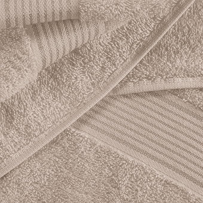 Elvana Home Ultra Soft 6 Pack Cotton Towel Set, Contains 2 Bath Towels 28x55 - Image 2