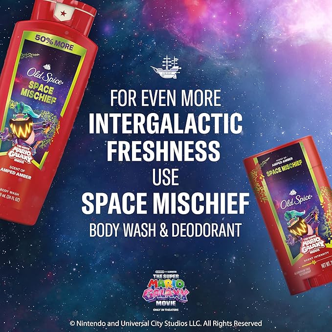 Old Spice Body & Face Wash for Men, x The Super Mario Galaxy Movie, 3X Defense - Image 8