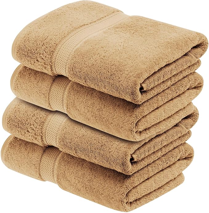 Superior Egyptian Cotton Pile Bath Towel Set of 4, Ultra Soft Luxury Towels - Image 2