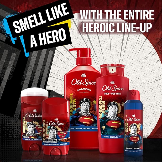 Old Spice Body Wash for Men, Superman: Man of Tomorrow, 3X Defense, 24/7 Shower - Image 7