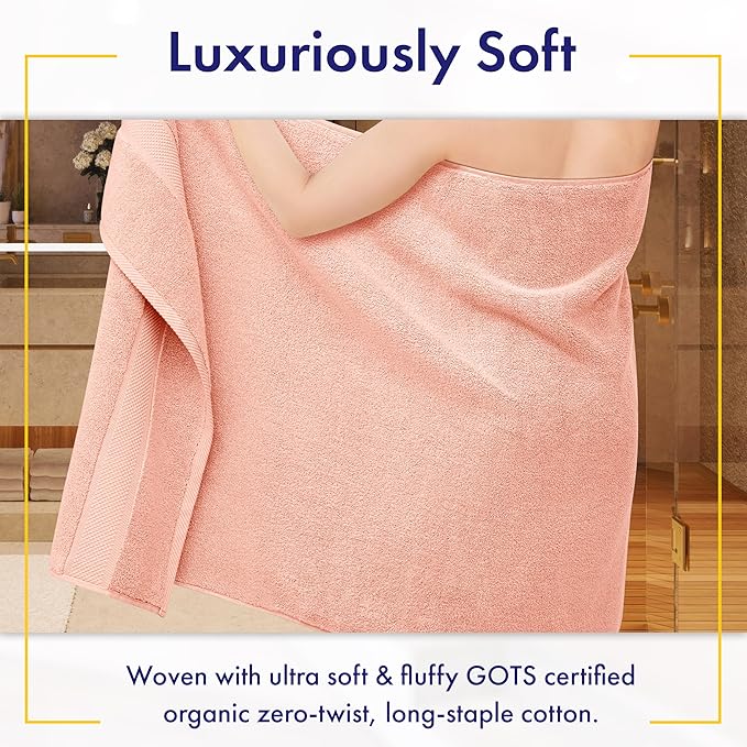 Alusa Home 100% Organic Luxury Bath Sheets - Image 2