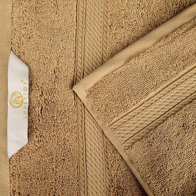 SUPERIOR Egyptian Cotton Pile 8 Piece Towel Set, Includes 2 Bath, 2 Hand - Image 9