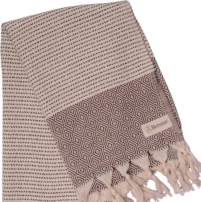 Bersuse 100% Cotton Hierapolis XL Throw Blanket - Image 3
