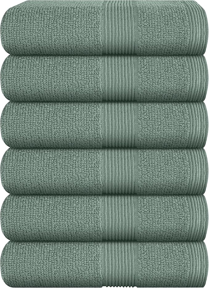 Belizzi Home Ultra Soft 6-Piece Hand Towel Set 16x28-100% Ringspun Cotton by Unknown