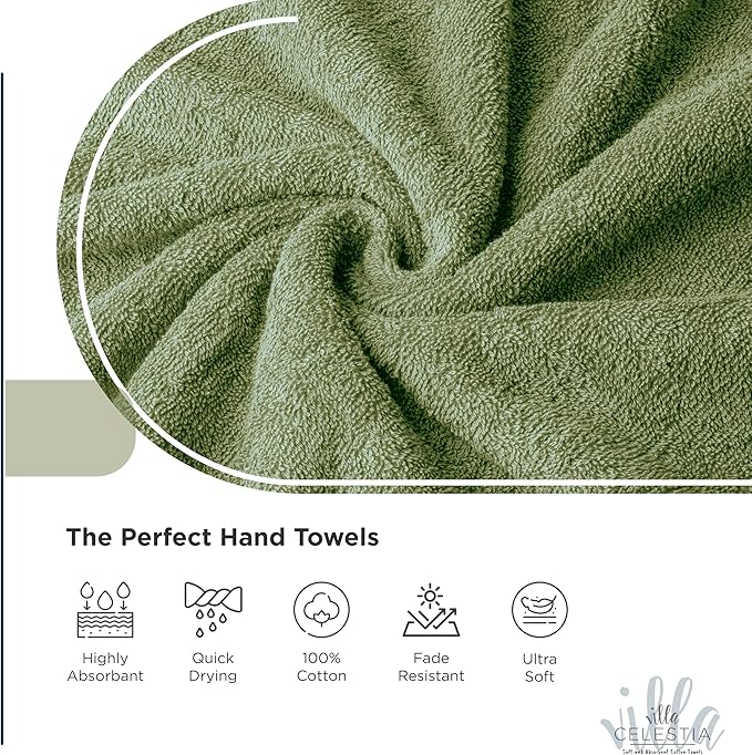100% Cotton Wash Cloth for face & Body Set of 6, Sustainable, Highly Absorbent - Image 3