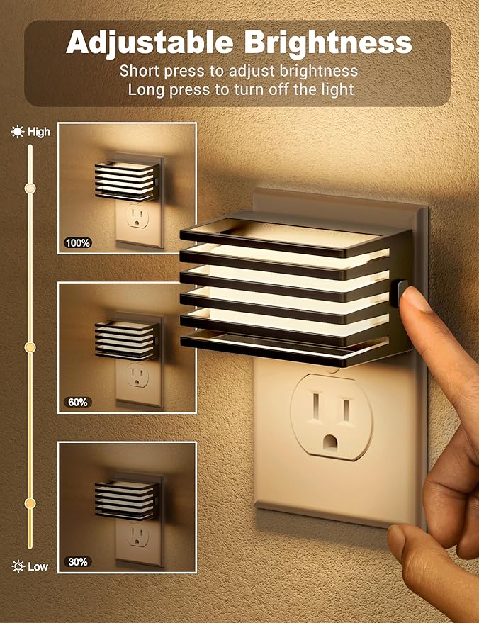 JandCase LED Night Light, Night Lights Plug into Wall - Image 2