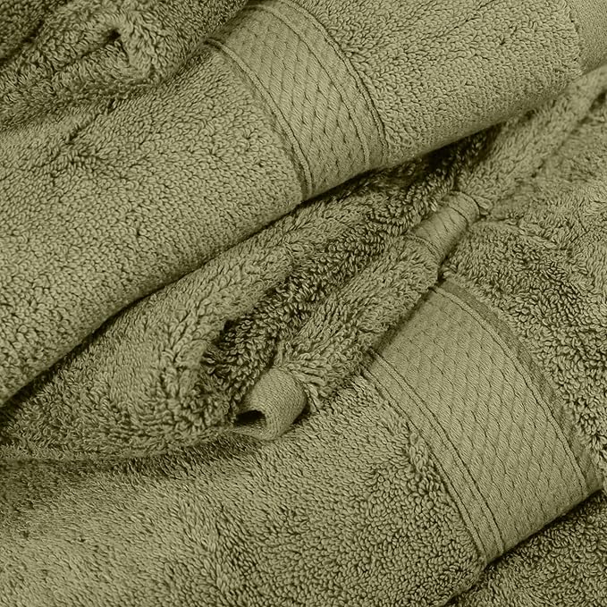 Superior Egyptian Cotton Pile 6 Piece Towel Set, Includes 2 Bath, 2 Hand - Image 8