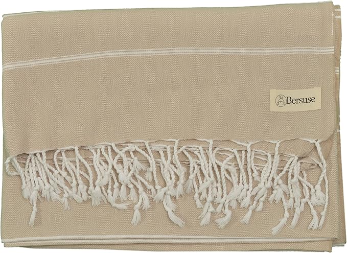 Bersuse Towels Anatolia XL Beach Blanket Throw Blanket Turkish Towel 100% - Image 9