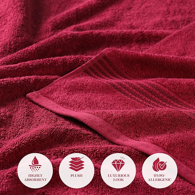 Superior Egyptian Cotton 3-Piece Towel Set, Basic Towels - Image 8