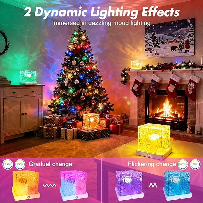Rechargeable Shower Light No Wiring, 16 Color Changeable Ocean Wave Projector - Image 5