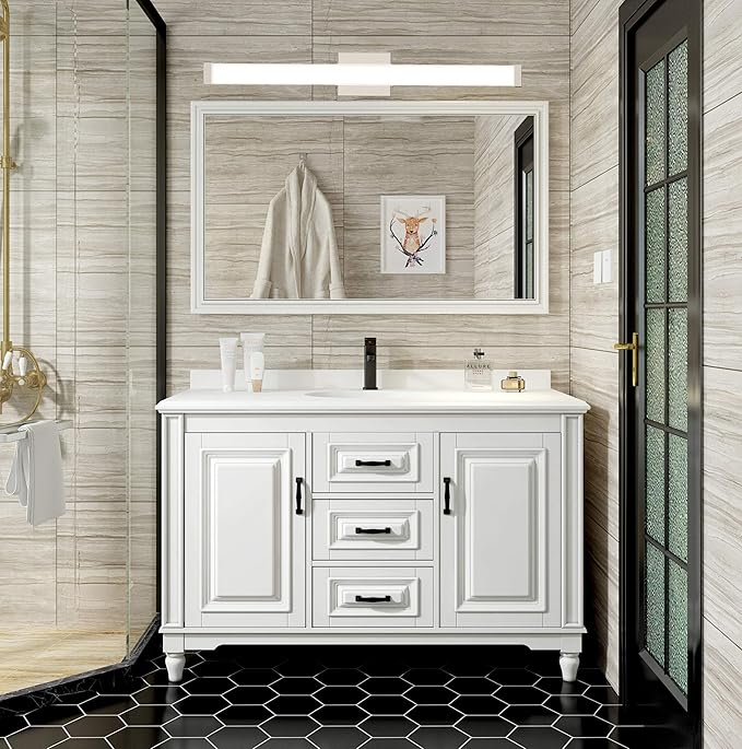LED Bathroom Vanity Light Fixtures 33.5in Brushed Nickel, Dimmable18W 4000K - Image 6