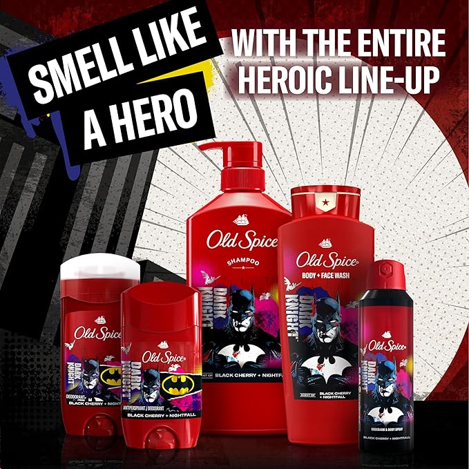 Old Spice Body Wash for Men, Batman: Dark Night, 3X Defense, 24/7 Shower Fresh - Image 9