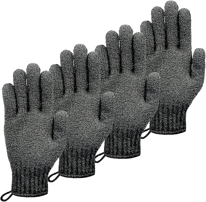 MIG4U Shower Exfoliating Scrub Gloves, Bathing Gloves Body Wash Dead Skin by MIG4U