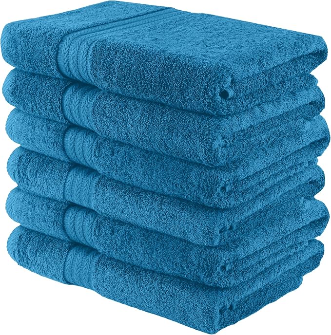 HERCULEAN Large Bath Towels 24 x 50 Pack of 6 | Quick Dry and Highly Absorbent - Image 7