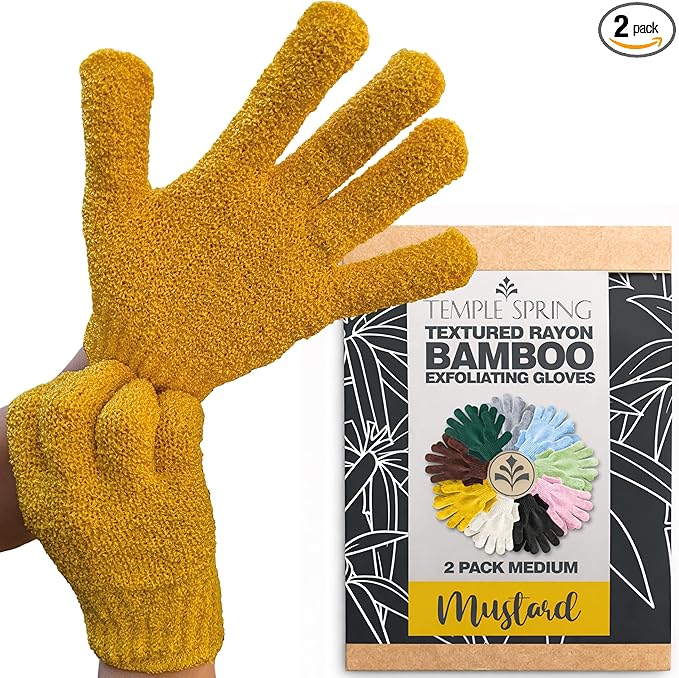 Temple Spring Shower Gloves Exfoliating by TempleSpring%7CRelaxRefreshRecharge