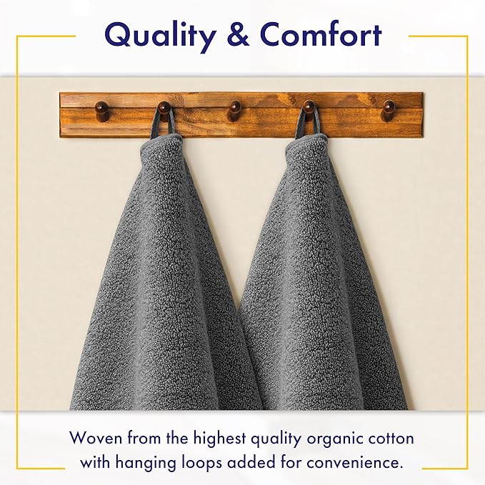 Alusa Home 100% Organic Zero-Twist Cotton Towels - Image 4