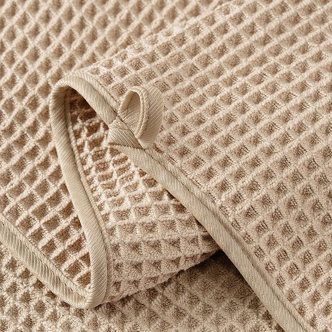 MICROFI New Microfiber Waffle Bath Towels, 2 Pieces, Fast Drying, Lint Free 430 - Image 3