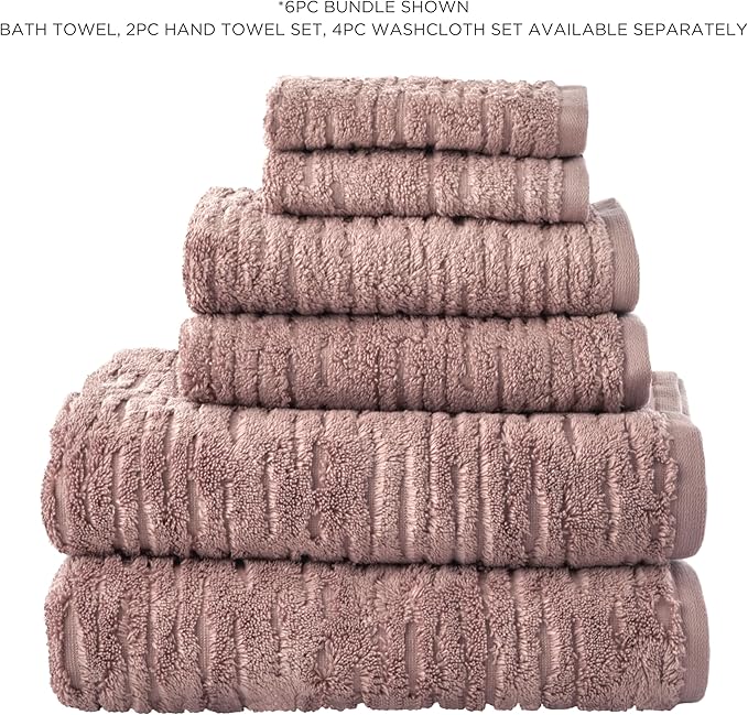 SKL Home CloudSoft Cotton Luxury 4 Pc Bath Towel Set - Image 6