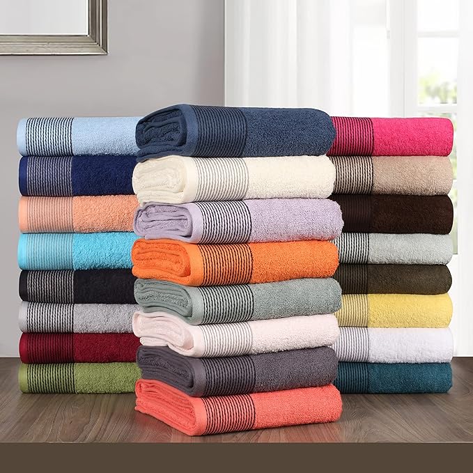 BELIZZI HOME Ultra Soft 2 Pack Oversized Bath Towel Set 28x55 inches, 100% - Image 5