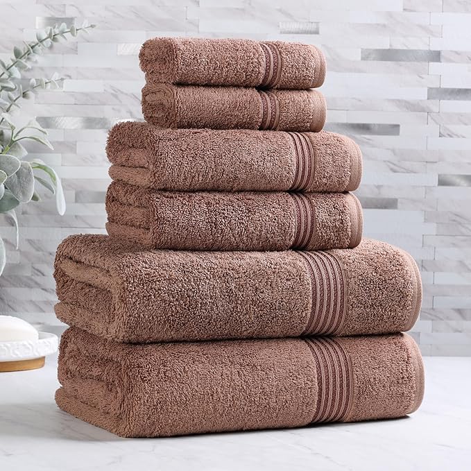 Superior Egyptian Cotton 6-Piece Towel Set, Bathroom Essentials, Towels - Image 2