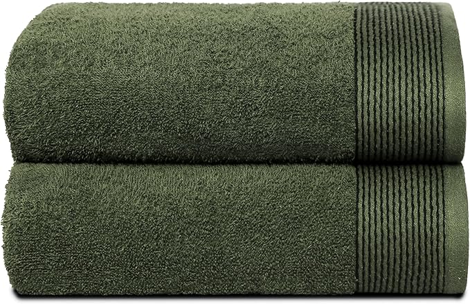 Belizzi Home Ultra Soft 2 Pack Oversized Bath Towel Set 28x55 inches, 100% by Unknown