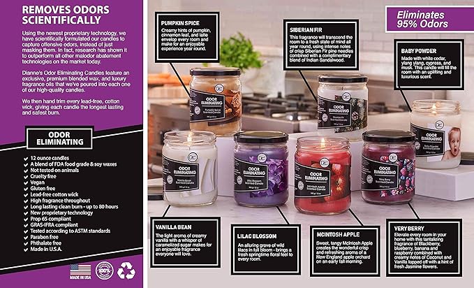 Pumpkin Spice Odor Eliminating Highly Fragranced Candle - Image 6
