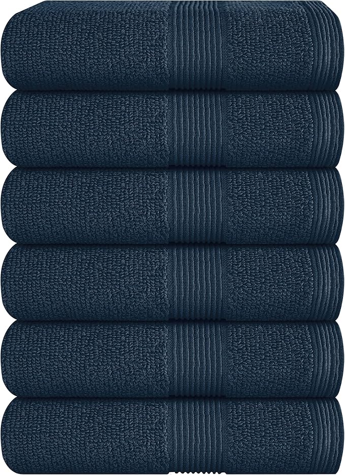 Belizzi Home Ultra Soft 6-Piece Hand Towel Set 16x28-100% Ringspun Cotton by Unknown