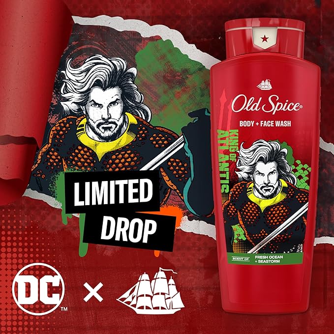 Old Spice Body Wash for Men, Aquaman: King of Atlantis, 3X Defense, 24/7 Shower - Image 6
