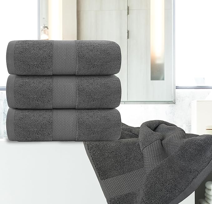 White Classic Luxury Bath Towels Extra Large - Image 5