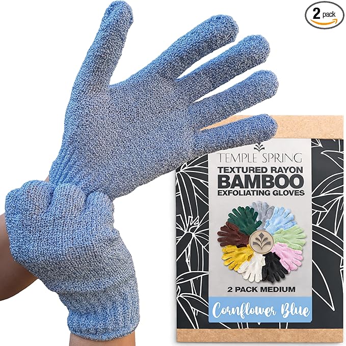 Temple Spring Shower Gloves Exfoliating by TempleSpring%7CRelaxRefreshRecharge