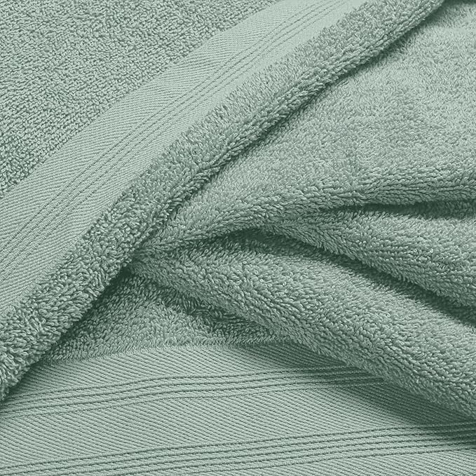 Ultra Soft 6 Pack Cotton Towel Set, Contains 2 Bath Towels 28x55 inch, 2 Hand - Image 2