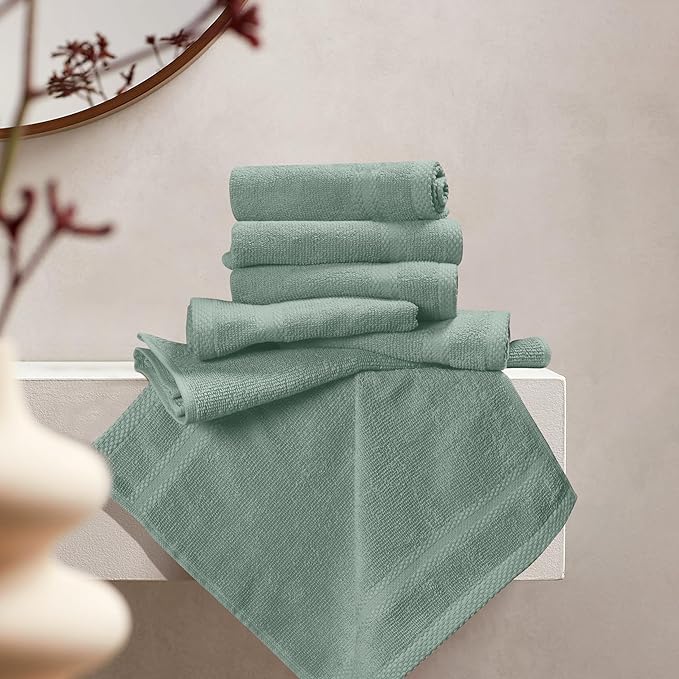 GLAMBURG Ultra Soft 12-Piece Washcloths Set 13x13-100% Ringspun Cotton - Image 3