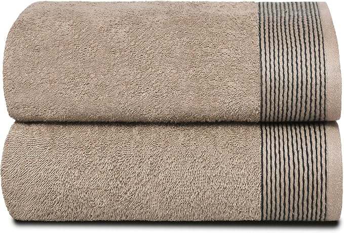 BELIZZI HOME 2 Pack Oversized Cotton Bath Towels, 28x55 inches by Unknown