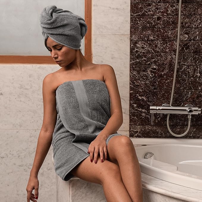HERCULEAN Large Bath Towels 24 x 50 Pack of 6 | Quick Dry and Highly Absorbent - Image 3