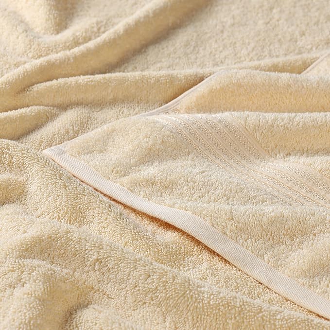 Superior Egyptian Cotton 8-Piece Towel Set, Guest Bath Decor Essentials - Image 4