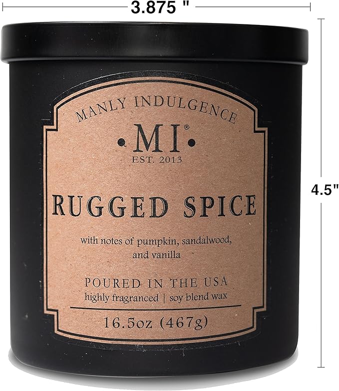 Manly Indulgence Rugged Spice Scented Candles - Image 4